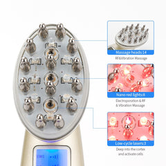 Advanced Infrared Hair Growth Comb with EMS & RF Technology for Regrowth and Restoration