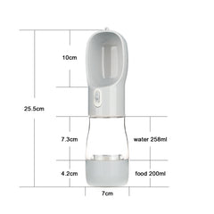 Portable Dog Hydration and Feeding Bottle