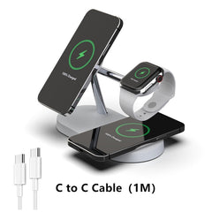 Ultimate 3-in-1 MagSafe Charging Station for iPhone, Apple Watch, and AirPods Pro