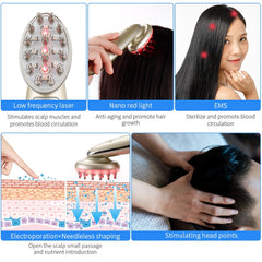 Advanced Infrared Hair Growth Comb with EMS & RF Technology for Regrowth and Restoration