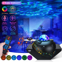 Galaxy Aurora Night Sky Projector with Bluetooth Speaker