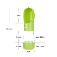 Portable Dog Hydration and Feeding Bottle