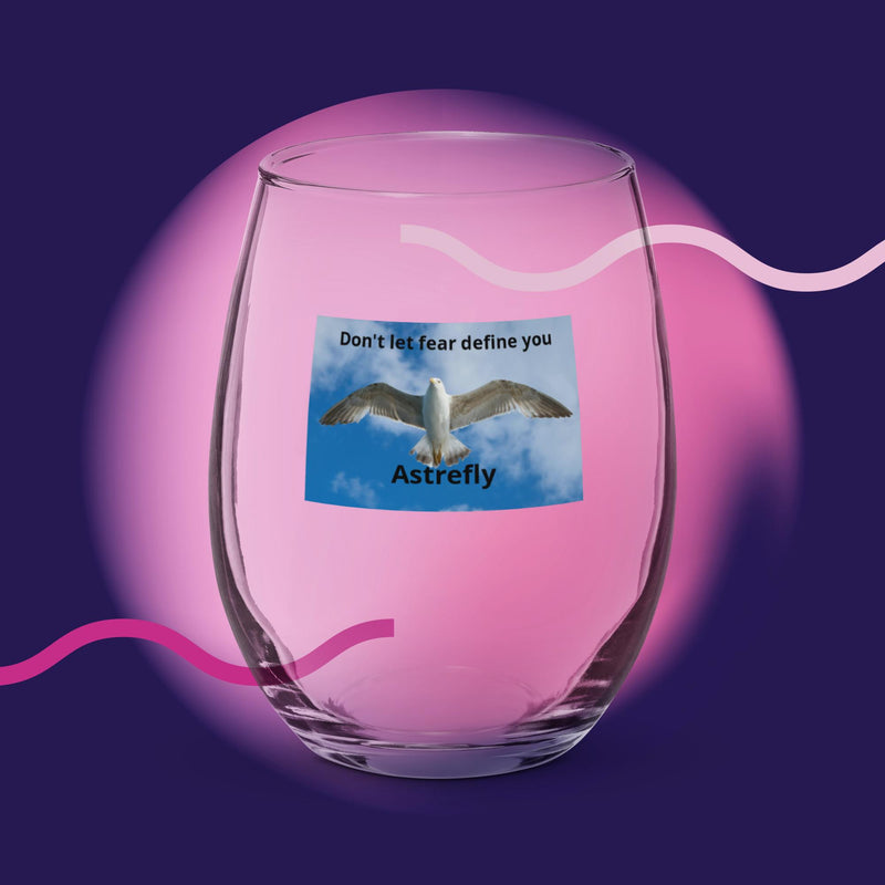 Stemless wine glass