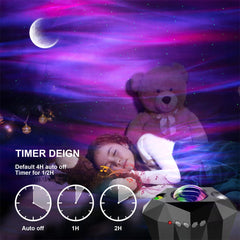 Galaxy Aurora Night Sky Projector with Bluetooth Speaker